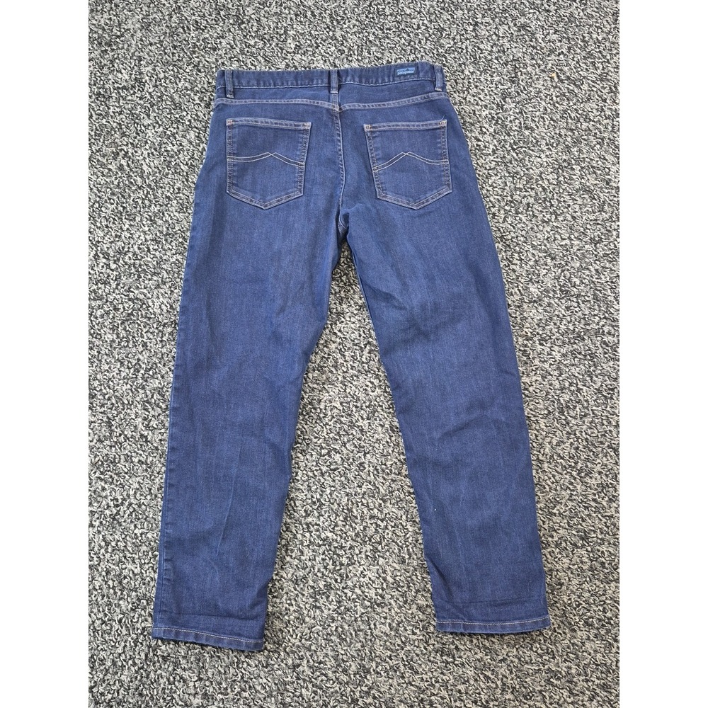 Patagonia Blue Denim Cropped Straight Leg Jeans size 28 - Picture 7 of 9